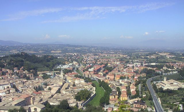 View over Valle Umbra, Spoleto