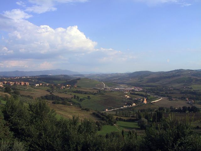View down from Montefalco