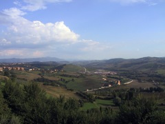 View down from Montefalco