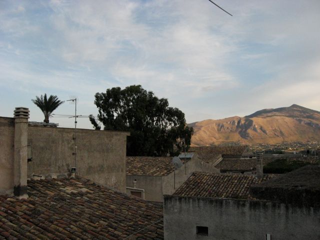 View out the window at Scopello