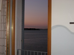 View out our room window