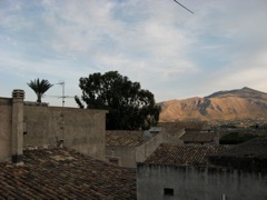 View out the window at Scopello