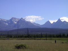 West view of Glacier, Polebridge